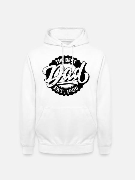 The Best Dad EST 1985 - Unisex Hoodie - white