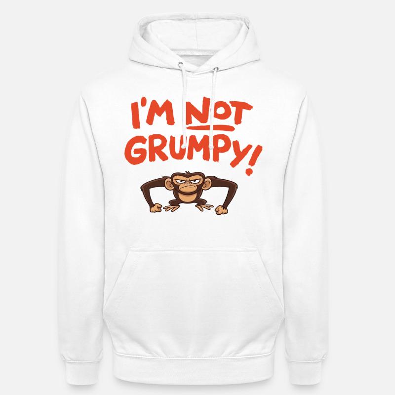 I´m not grumpy - Sweat-shirt à capuche unisexe - blanc