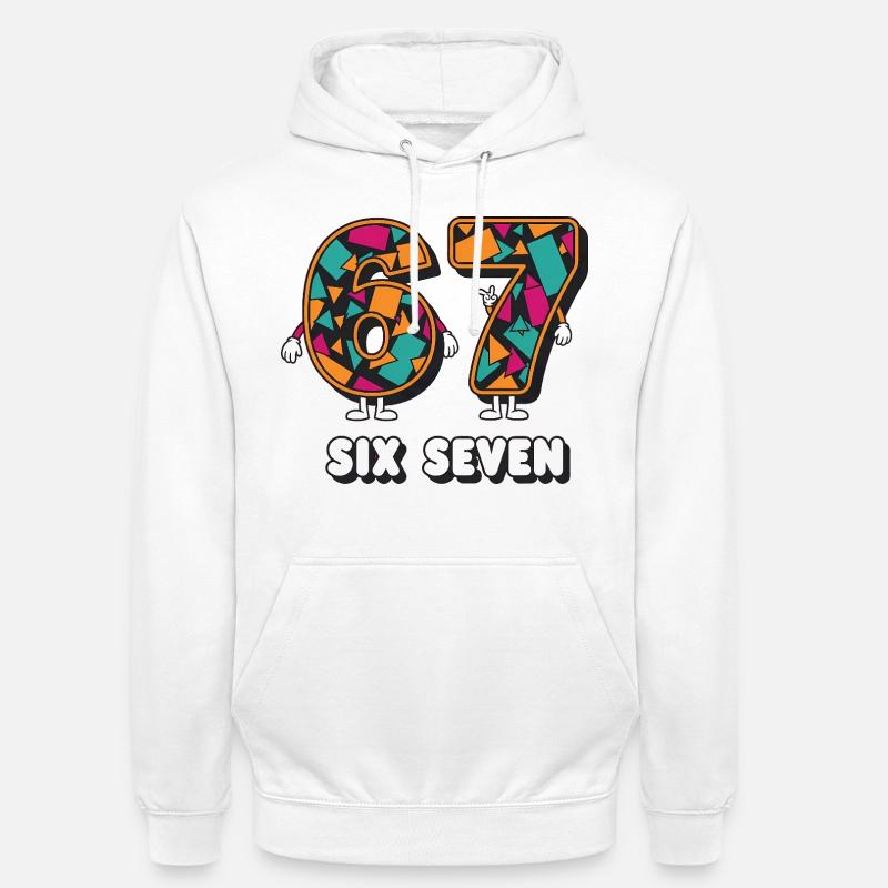 6 7 Confettis Carnaval Carnaval - Sweat-shirt à capuche unisexe - blanc