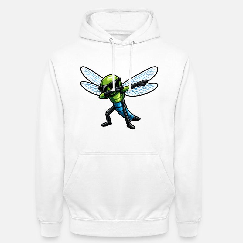 Dabbing Libelle - Unisex Hoodie - Weiß