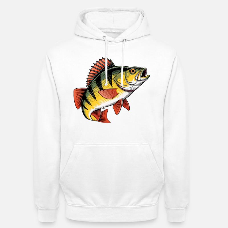 Springender Barsch - Unisex Hoodie - Weiß