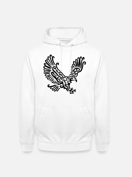Black Eagle - Unisex Hoodie - white
