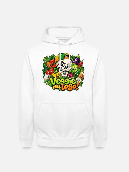 Veggie Skull - Unisex Hoodie - Weiß