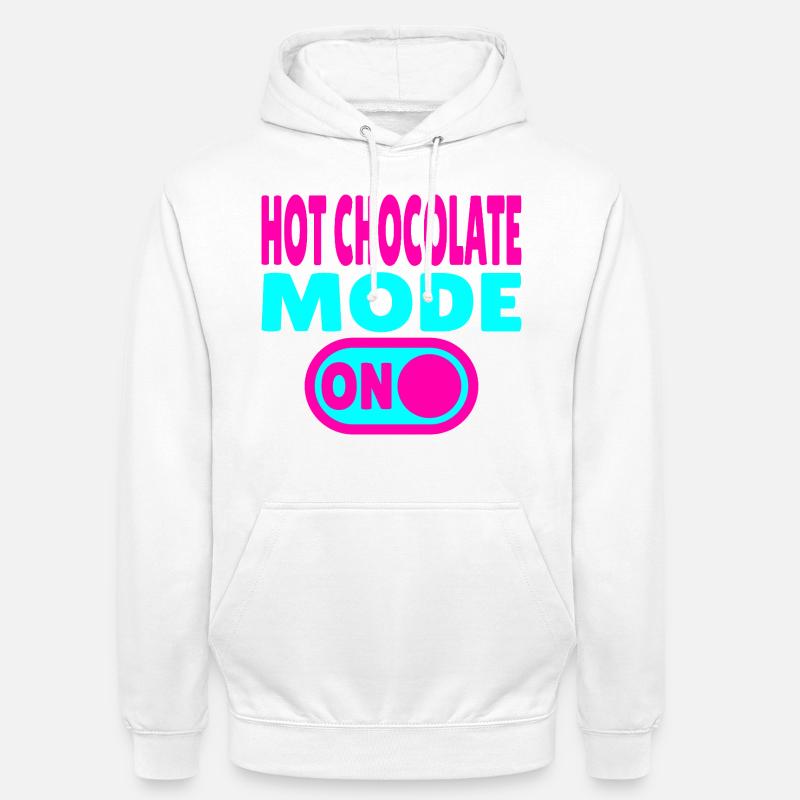 Mode chocolat chaud activé - Sweat-shirt à capuche unisexe - blanc