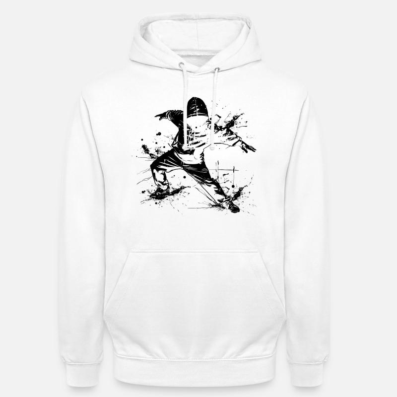 Breakdancer Graffiti - Sweat-shirt à capuche unisexe - blanc