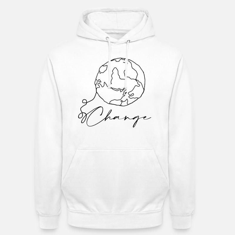 Monde - Sweat-shirt à capuche unisexe - blanc
