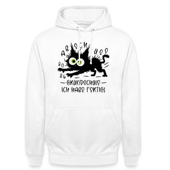 Graduation 2026 Elementary School I've Finished Cat - Unisex Hoodie - white - Front - AI Model Male 185 dark (185cm) & AI Model Female 172 dark (172cm)