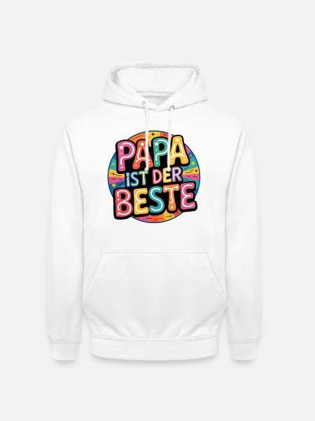 DAD IS THE BEST - Unisex Hoodie - white