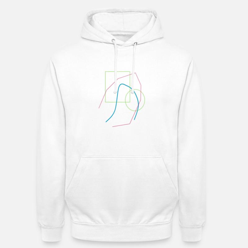 Modèle abstrait - Sweat-shirt à capuche unisexe - blanc