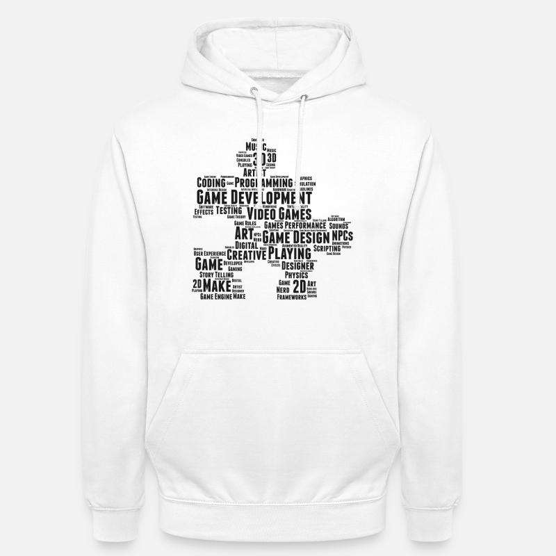 Game Dev - Sweat-shirt à capuche unisexe - blanc