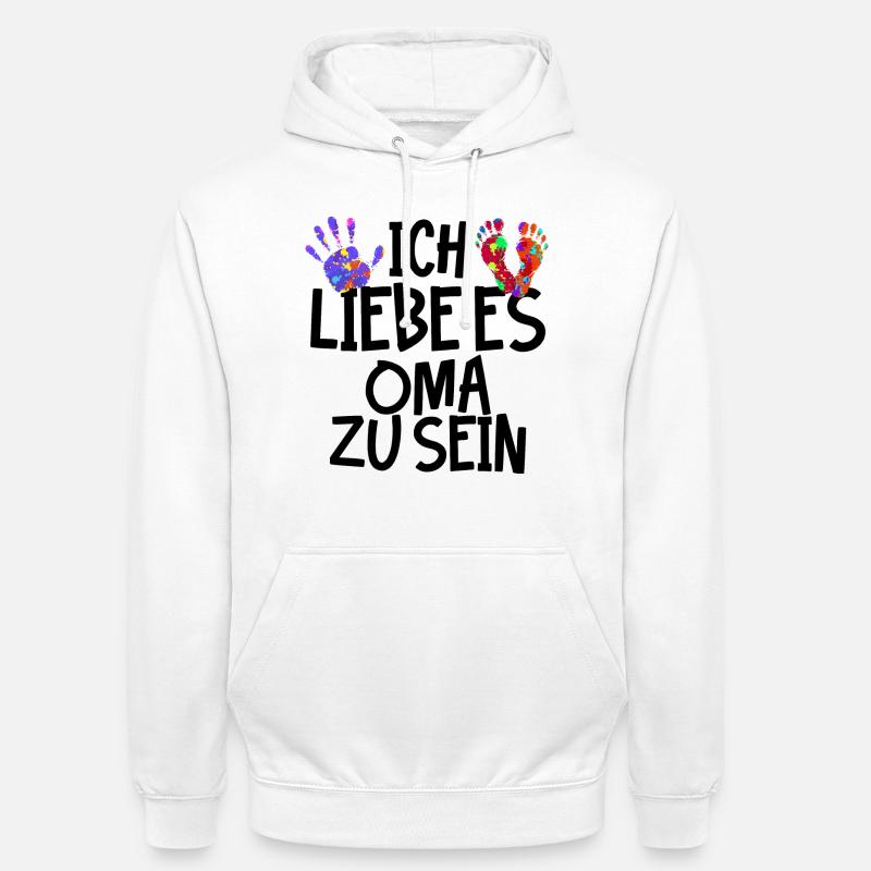 Rentnerin Oma Statement Alte Frau Großmutter - Unisex Hoodie - Weiß