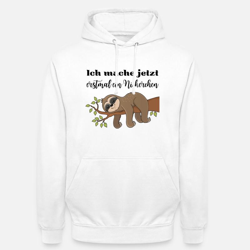 Ich mache jetzt erstmal ein Nickerchen - Unisex Hoodie - Weiß