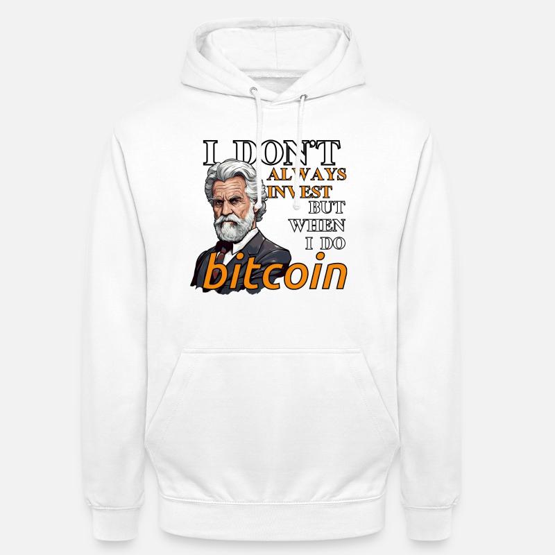 Graphique Bitcoin | Crypto Dicton | Crypto Merch - Sweat-shirt à capuche unisexe - blanc