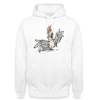 Tierliebhaber Haustier Tropisch Papagei Vogel Tier - Unisex Hoodie - Weiß - Vorne - AI Model Male 185 dark (185cm) & AI Model Female 172 dark (172cm)
