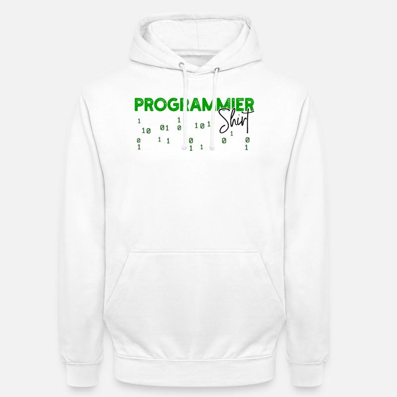 Programmeur Développeur Code Statement Scripting - Sweat-shirt à capuche unisexe - blanc
