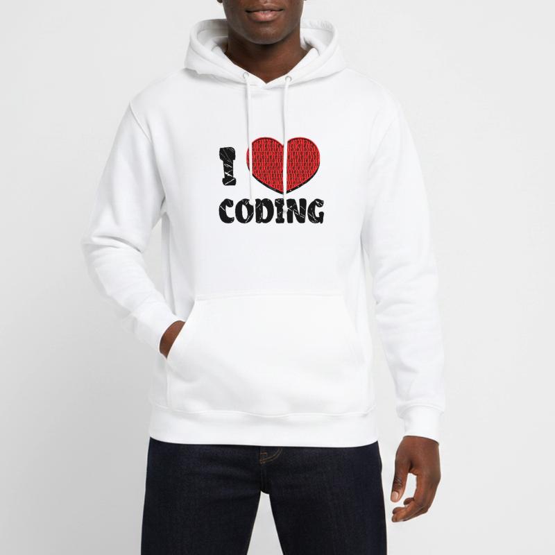 Code Developer Skripting Debug Herz Statement Unisex Hoodie