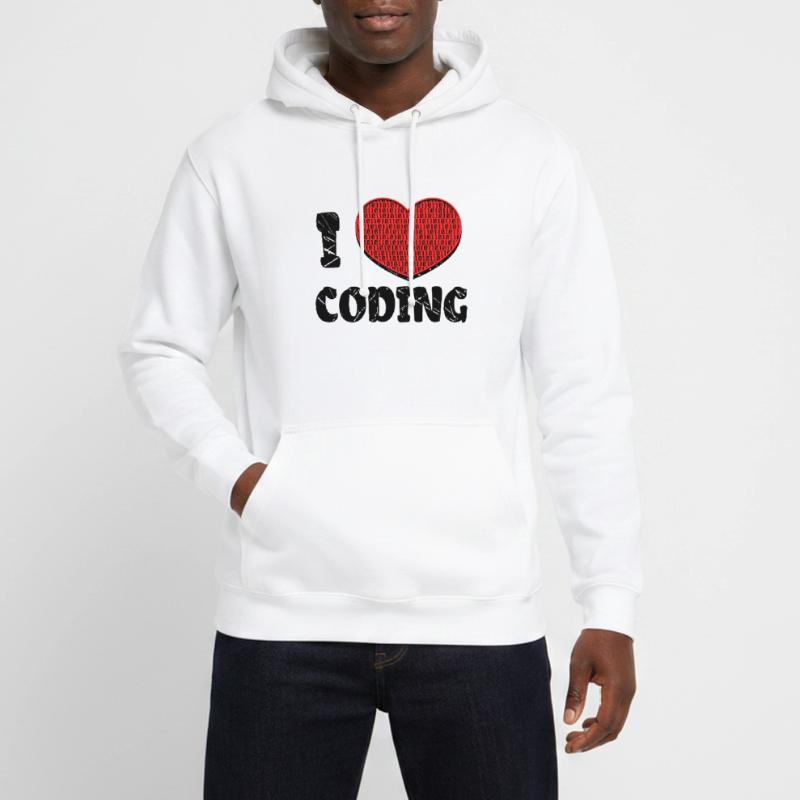Script de code Debug Heart Statement Sweat-shirt à capuche unisexe