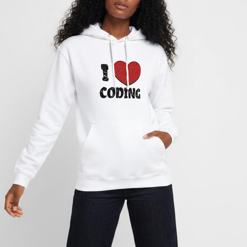 Script de code Debug Heart Statement Sweat-shirt à capuche unisexe