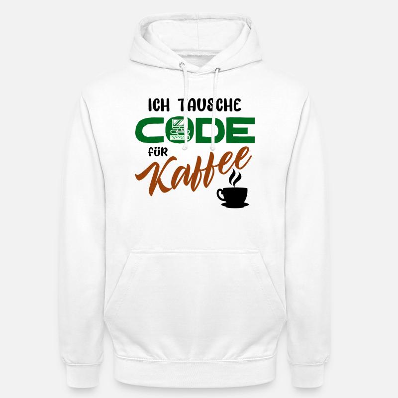 Code de développeur de logiciels programmeurs - Sweat-shirt à capuche unisexe - blanc