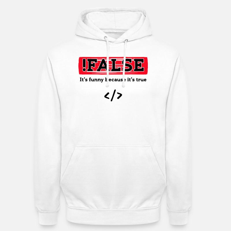 Code Debug Programmeur Développeur Dictons amusants - Sweat-shirt à capuche unisexe - blanc