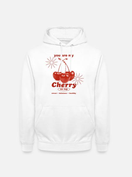 Cherry on Top – Sweet Perfection - Unisex Hoodie - white