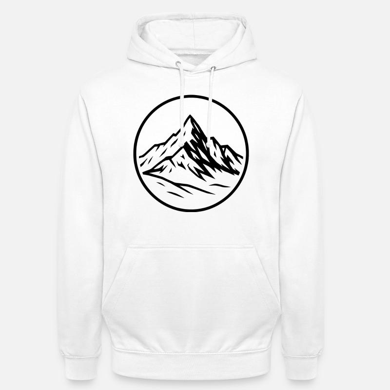 Großglockner - Sweat-shirt à capuche unisexe - blanc