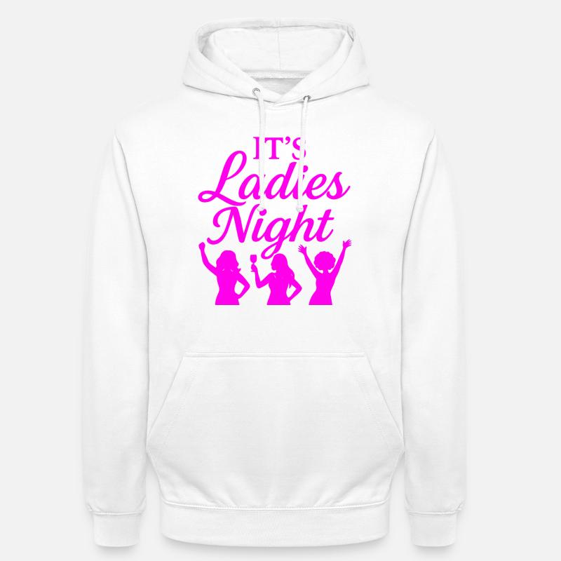 C’est la soirée des dames - Sweat-shirt à capuche unisexe - blanc