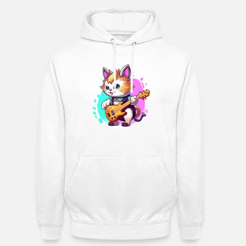 Un âne patchwork style doodle - Sweat-shirt à capuche unisexe - blanc