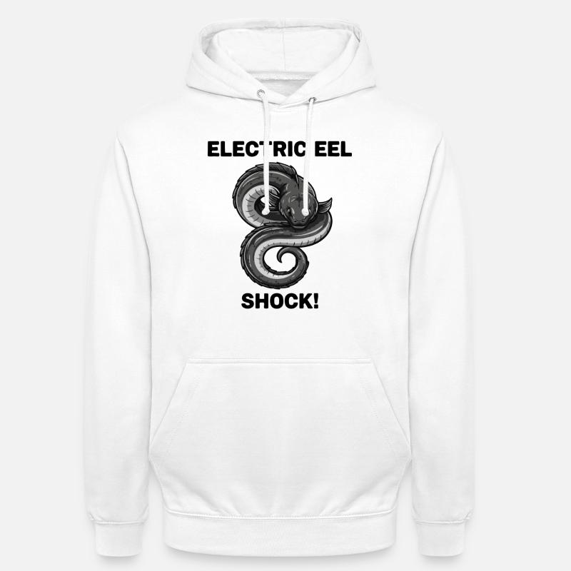 Anguille Électrique Shock Eel - Sweat-shirt à capuche unisexe - blanc