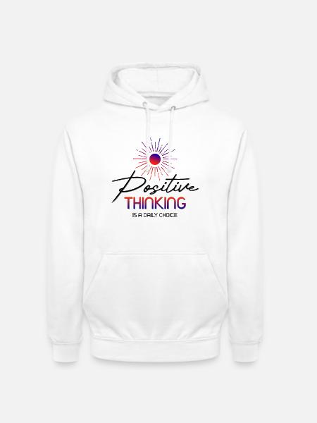 Positive_Thinking - Unisex Hoodie - Weiß