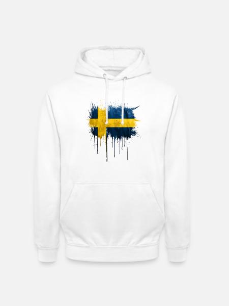 Graffiti sweden flag - Unisex Hoodie - Weiß