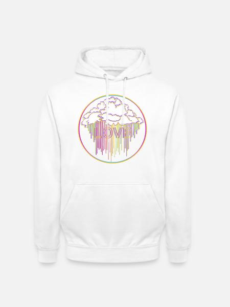 Bunte Wolke - Unisex Hoodie - Weiß