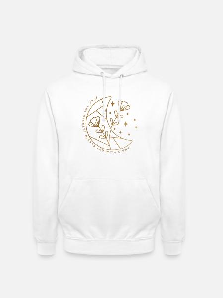 Moonlit Hope - Unisex Hoodie - Weiß