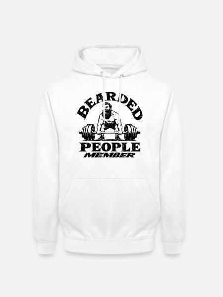 Bearded People Member - Unisex Hoodie - Weiß
