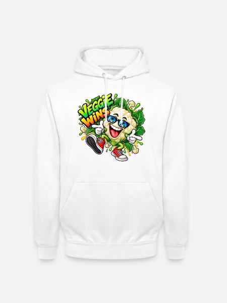Cooler Blumenkohl - Unisex Hoodie - Weiß