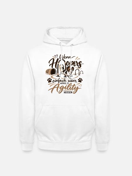 HoopersAgility - Unisex Hoodie - Weiß