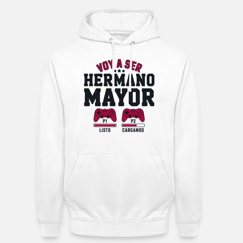 Ich werde ein großer Bruder sein - Unisex Hoodie - Weiß