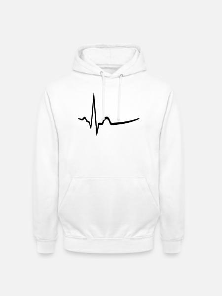 EKG - Sinusrhythmus - Arzt - Unisex Hoodie - Weiß