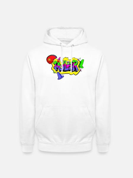 ROLLER - Sweat-shirt à capuche unisexe - blanc
