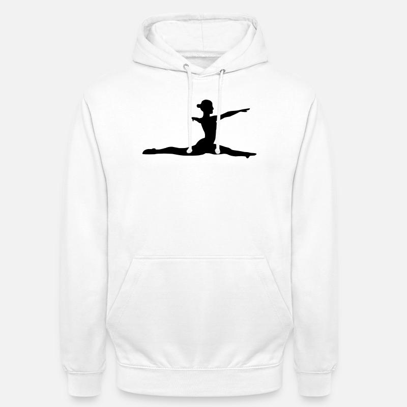 Ginnastica artistica - Felpa con cappuccio unisex - bianco