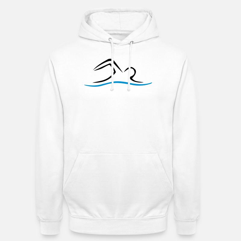 NAGE - Sweat-shirt à capuche unisexe - blanc