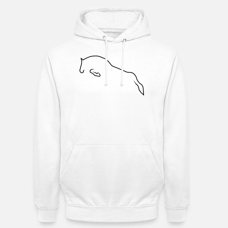 Springpferd - Unisex Hoodie - Weiß
