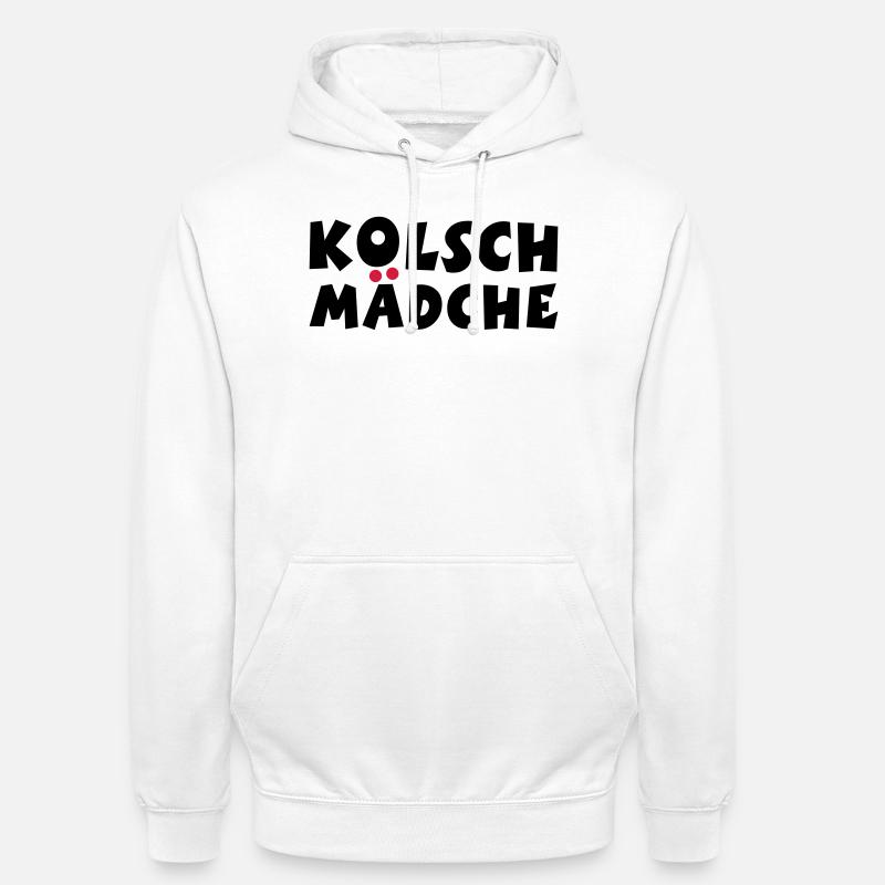Kölsch Mädche - Ein Mädchen aus Köln - Unisex Hoodie - Weiß