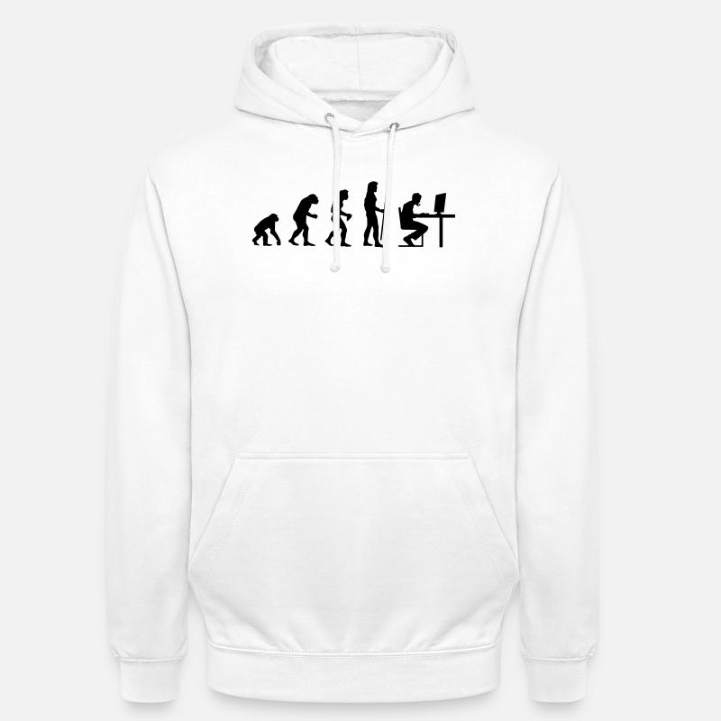 evolution_pc_gamer4 - Sweat-shirt à capuche unisexe - blanc