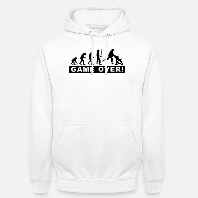 evolution_daddy - Unisex Hoodie - white