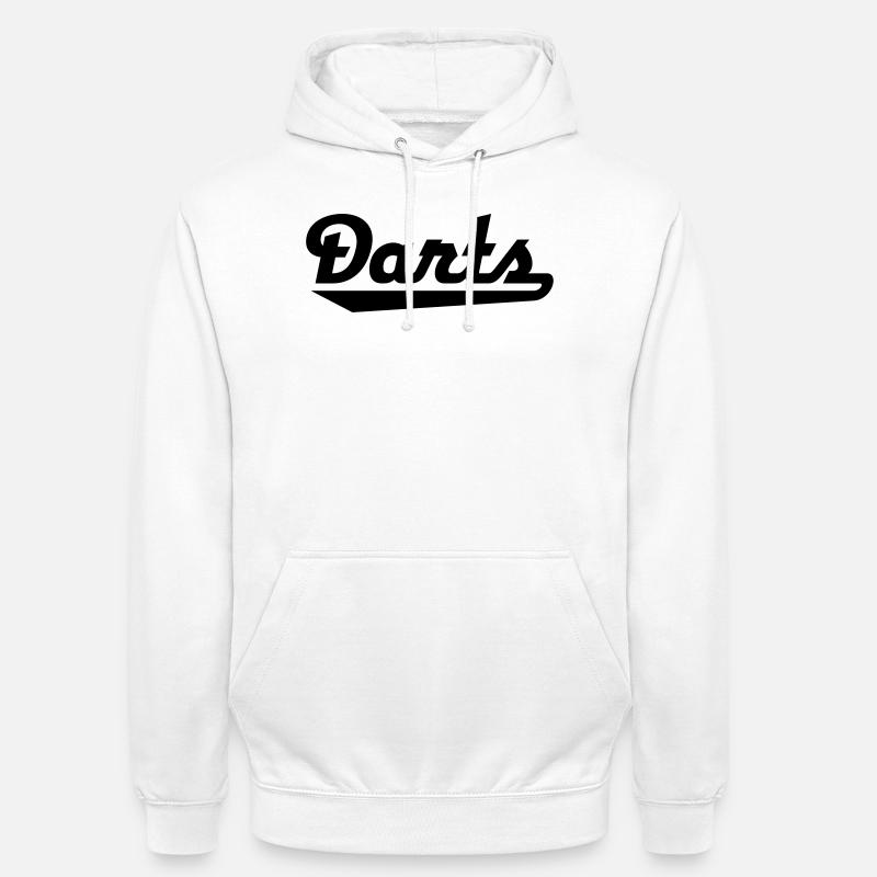 2541614 15380511 fléchettes - Sweat-shirt à capuche unisexe - blanc