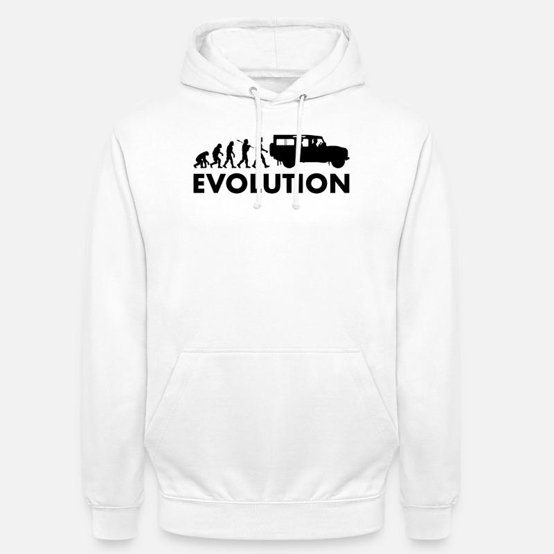 Defender 110 Évolution - Sweat-shirt à capuche unisexe - blanc