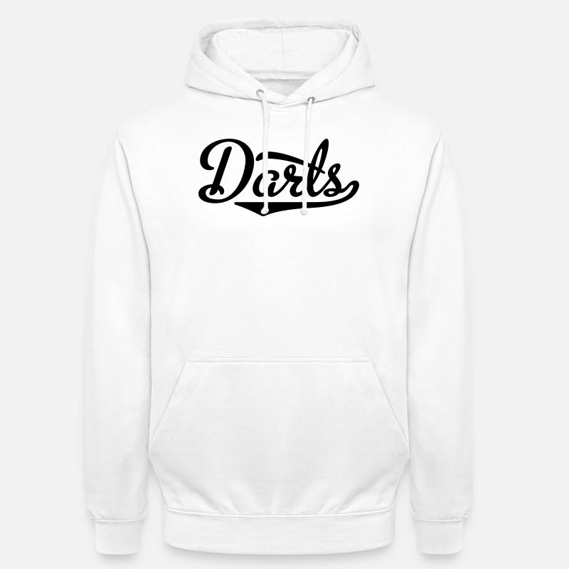 2541614 15377616 fléchettes - Sweat-shirt à capuche unisexe - blanc