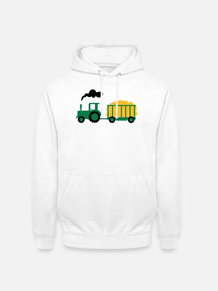 tractor - Unisex Hoodie - white