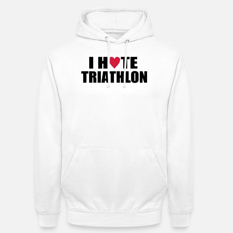 triathlon - Sweat-shirt à capuche unisexe - blanc